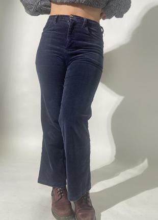 Вельветовые прямые джинсы2 фото