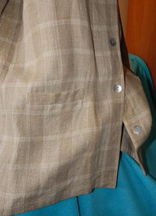 Летний льняной кардиган, удлиненный пиджак накидка4 фото