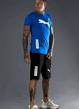 Мужской летний костюм футбола шорты 2043/49-впна