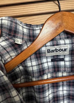 Рубашка barbour  з довгим рукавом у клітинку tailored fit3 фото