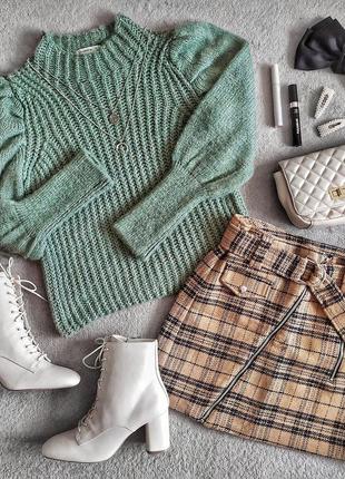 Юбка в клетку bershka