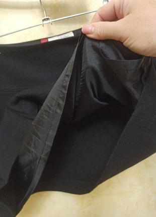 Шерстяная юбка юбочка в складку спереди на подкладке5 фото
