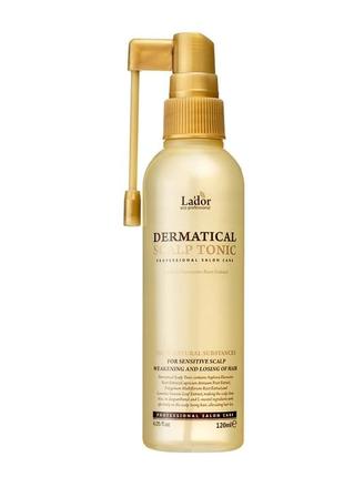 Тоник для кожи головы против выпадения волос lador dermatical scalp tonic 120 ml2 фото