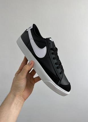 Кеди кросівки nike blazer low black/white.2 фото