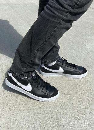 Кеди кросівки nike blazer low black/white.3 фото