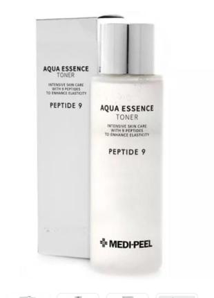 Тонер для обличчя зволожувальний із пептидами medi-peel aqua essence peptide 9 toner 250ml alwb