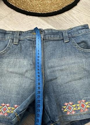 Шорты с вышивкой, джинсовые шорты7 фото