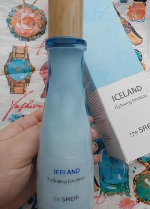 Минеральная увлажняющая эмульсия the saem iceland hydratingemulsion