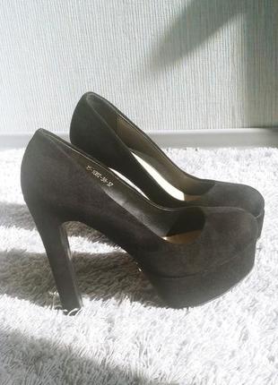 Черные туфли top shoes2 фото