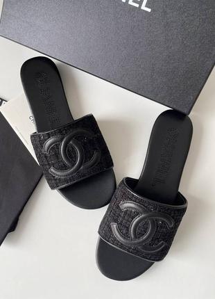 Капці, тапочки у стилі chanel