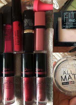 Косметика, пудра, помада, крем, щітка, браш, бальзам, inglot, kiko, maybelline, topface2 фото