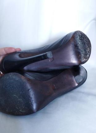 Туфлі з відкритии пальчиками на шпильці6 фото