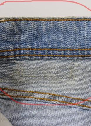 Четкие джинсовые шорты с осветлениями и потертостями от cult edition7 фото