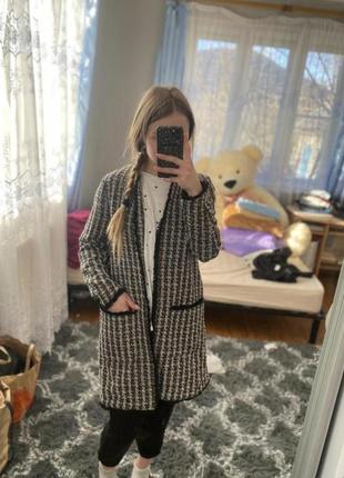 Твидовый пиджак - пальто6 фото
