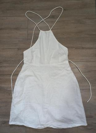 Сукня міні з відкритою спинкою бавовна2 фото