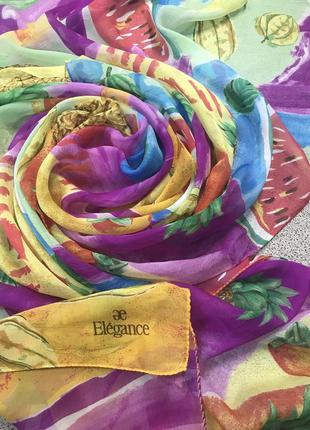 Elegance. прелестный летний палантин из натурального шелка