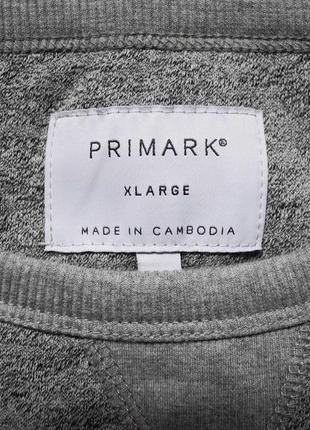 Мужская кофта серая меланж мягкая primark xl10 фото