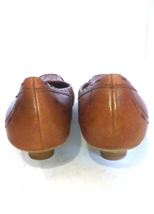 🥿🥿🥿 стильные кожаные туфли на невысоком каблуке от janet d, р.41 код t41436 фото