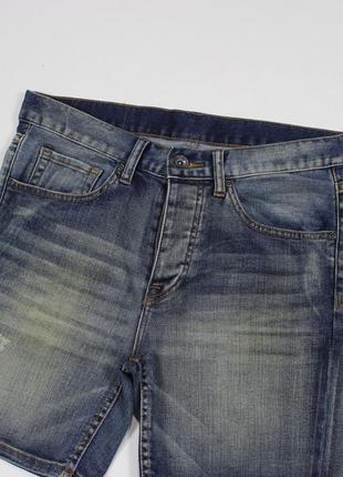 Четкие джинсовые шорты с эффектом загрязнения от dr. denim jeansmakers2 фото