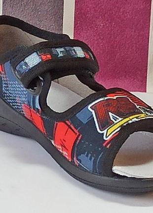 Ортопедичні капці капчики текстильні босоніжки для хлопчика валді waldi адам тарас 23,24,25,26,29,305 фото