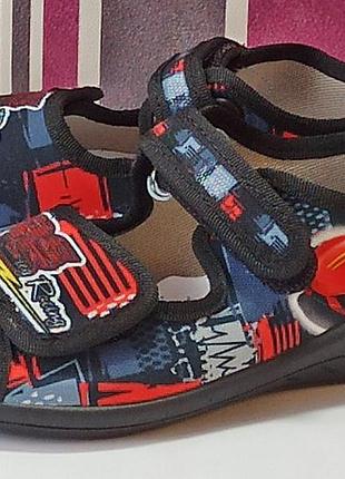 Ортопедичні капці капчики текстильні босоніжки для хлопчика валді waldi адам тарас 23,24,25,26,29,302 фото