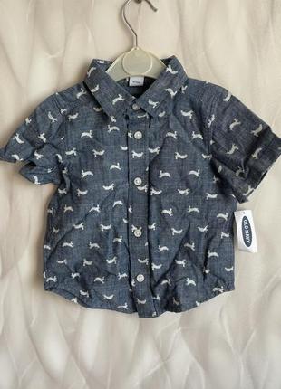 Сорочка до короткого рукава old navy 18-24 міс нова з біркою