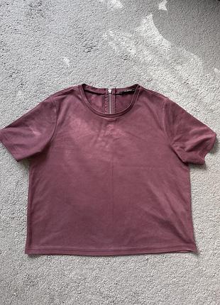Футболка женская замш zara