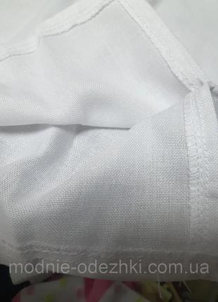 Чоловіча сорочка вишиванка домоткана бавовна для пари бежевий орнамент р. 42 - 608 фото