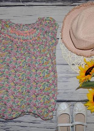 9 - 12 месяцев 80 см обалденно модный натуральный яркий фирменный ромпер девочке цветы