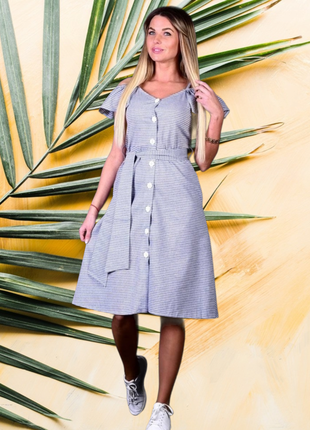 Сукня плаття в полоску платье сарафон3 фото