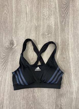 Спортивний жіночий женский  кроп топ топік для бігу для спорту adidas