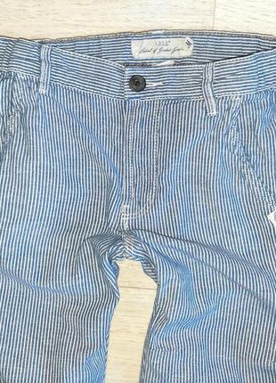 Котоново-льоняні штани від h&amp;m на 5-6 років3 фото