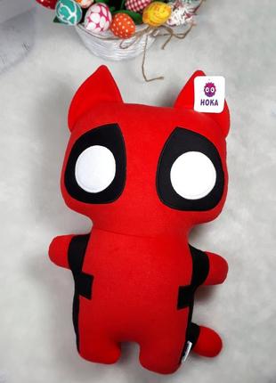 М'яка іграшка - подушка кіт дедпул, deadpool.