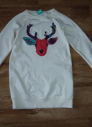 Свитер с оленем на 11-12 лет 2