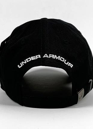 Кепка under armour с лого посредине, материал хлопок, цвет черный5 фото