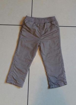Штаны на хб подкладе 12-18 мес