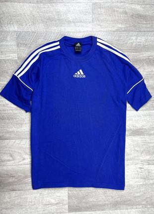 Adidas футболка m размер синяя футбольная