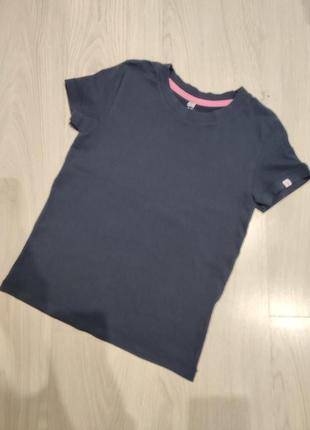 Базовая черная футболка, h&m, р. 134/140