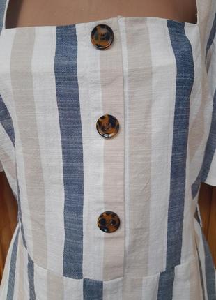 Стильна бавовняна блуза з рукавами ліхтариками2 фото