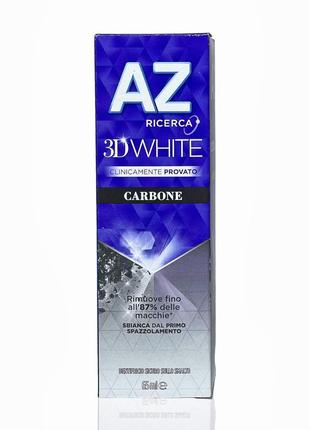 Зубна паста az відбілююча 3d white carbone 65мл