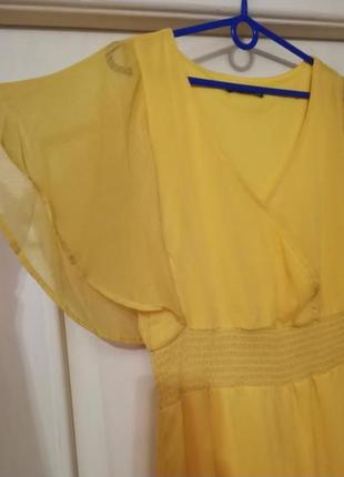 Яскрава жовта сукня р.149 фото