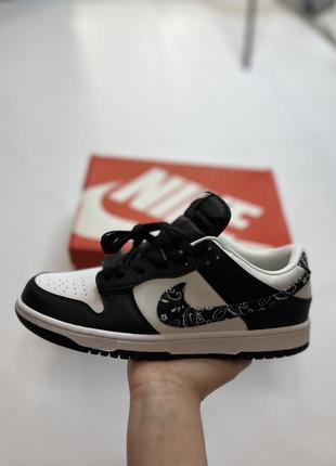 Nike dunk low paisley pack black white dh4401-100