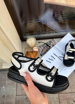 Сандалии босоножки в стиле chanel