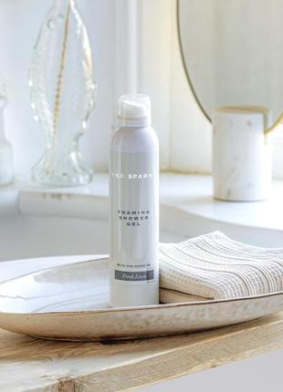 Гель – піна для душу з квітковими нотами ted sparks fresh linen 200ml (нідерланди)
