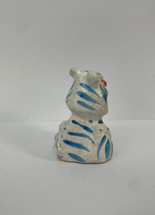 Скульптура керамічна, статуетка з кераміки, фігурка з кераміки "тигр"4 фото