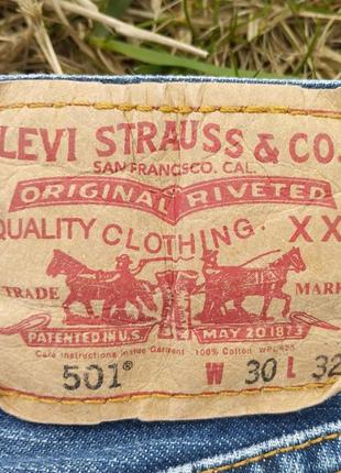 Джинси levi's 501 w30 l323 фото