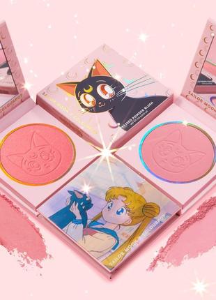 Рум'яна для обличчя sailor moon x colourpop "pressed powder blush"1 фото