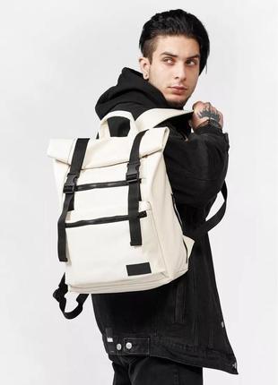 Рюкзак мужской ролл sambag rolltop zard молочный3 фото