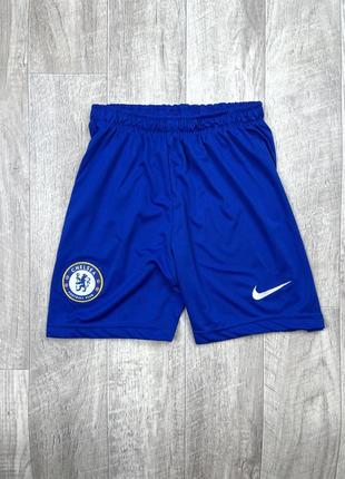 Nike chelsea шорты футбольные синие детские 164 см1 фото