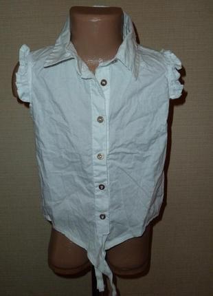 Lee cooper біла сорочка, біла блузка на 7-10 років, бавовна, у відмінному стані